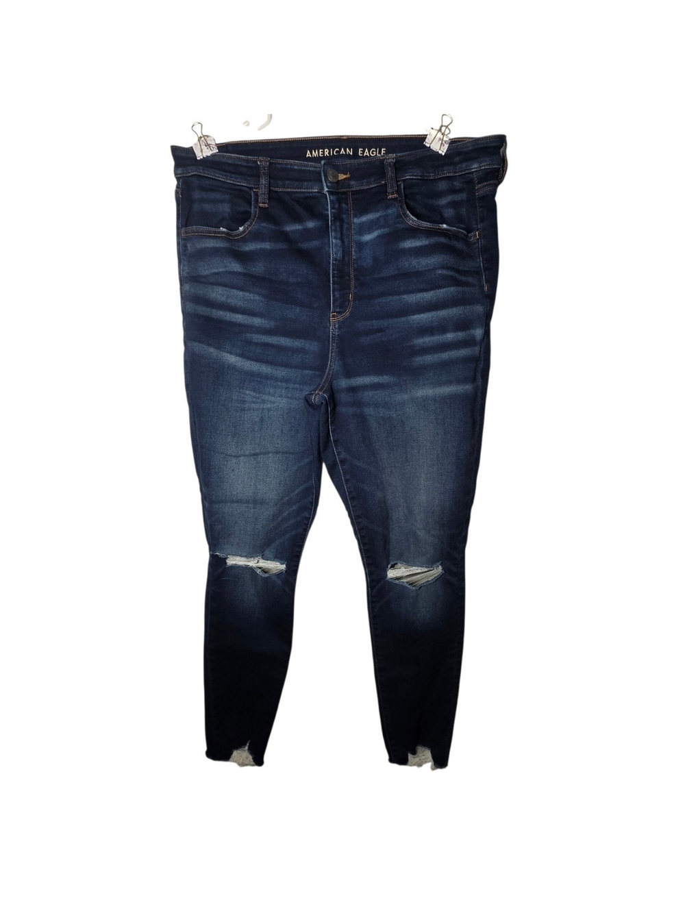 American Eagle Super Hi-Rise Jegging Dark Wash Skinny Jeans Size 18